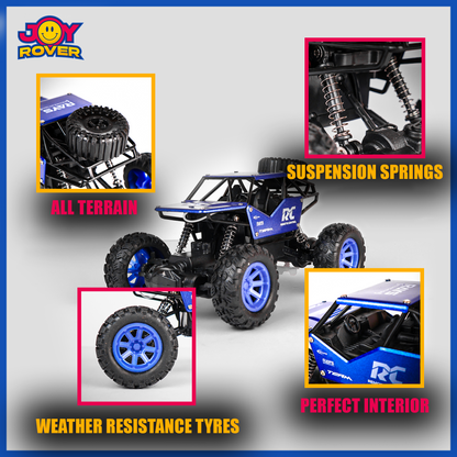 RC Rock Crawler Off-Road Car - High-Speed Remote-Control Vehicle 🏎️⚡ Blue Edition