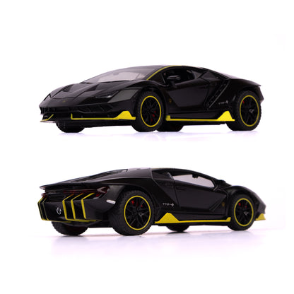 Lamborghini Centenario LP770-4 Die-Cast Car - 1:32 Scale 🏎️⚡ Black with Yellow Accents