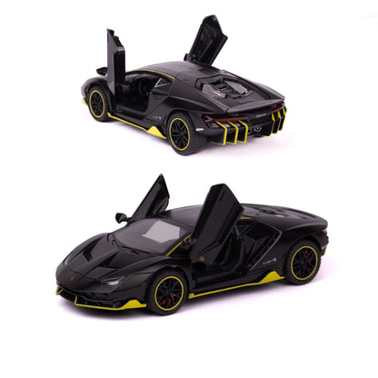 Lamborghini Centenario LP770-4 Die-Cast Car - 1:32 Scale 🏎️⚡ Black with Yellow Accents